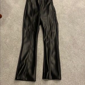 Faux leather pants